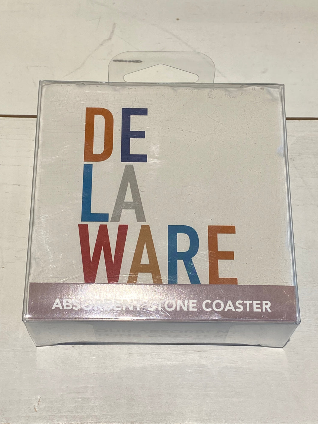 DE-LA-WARE STONE COASTERS, 4 PACK