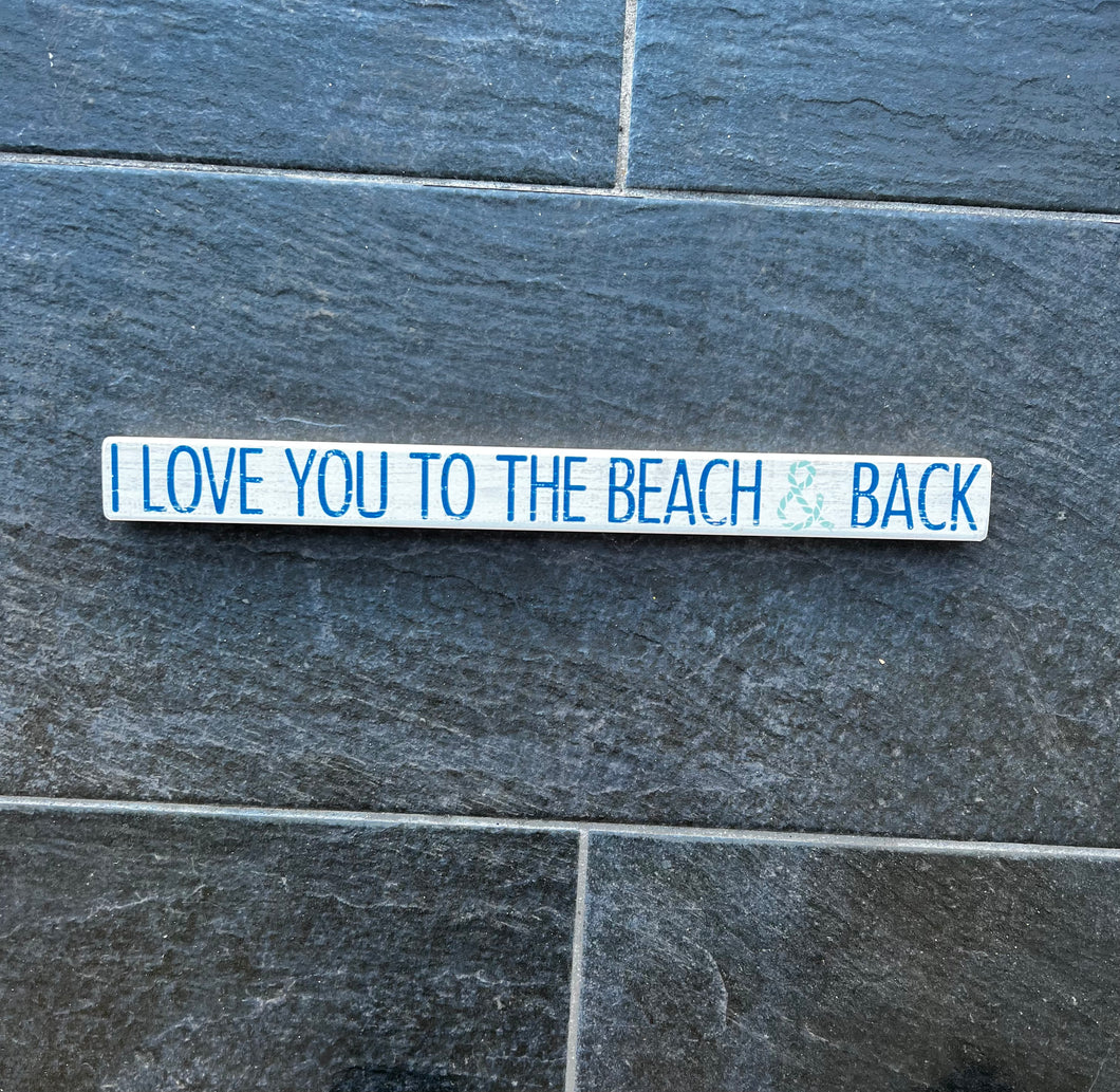 BEACH AND BACK WOOD SIGN