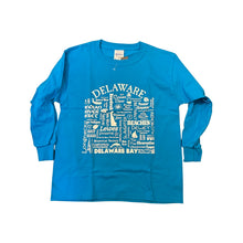 Load image into Gallery viewer, YOUTH DELAWARE LANDMARKS LONG SLEEVE TEE
