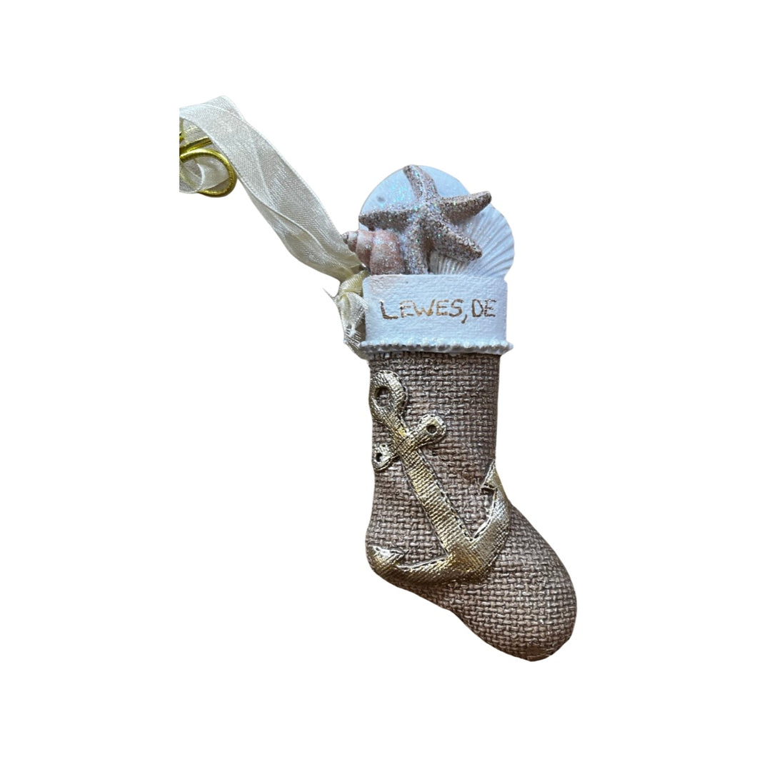 ANCHOR STOCKING ORNAMENT