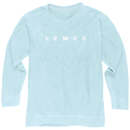 SIMPLE SYRUP EMBROIDERED CREW NECK Sweatshirt Blue 84